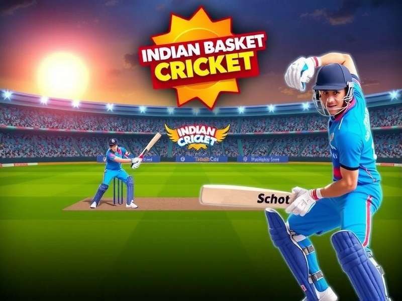Indian Basket Cricket Star Game Screenshot